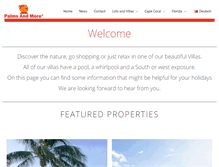 Tablet Screenshot of palms-and-more.com